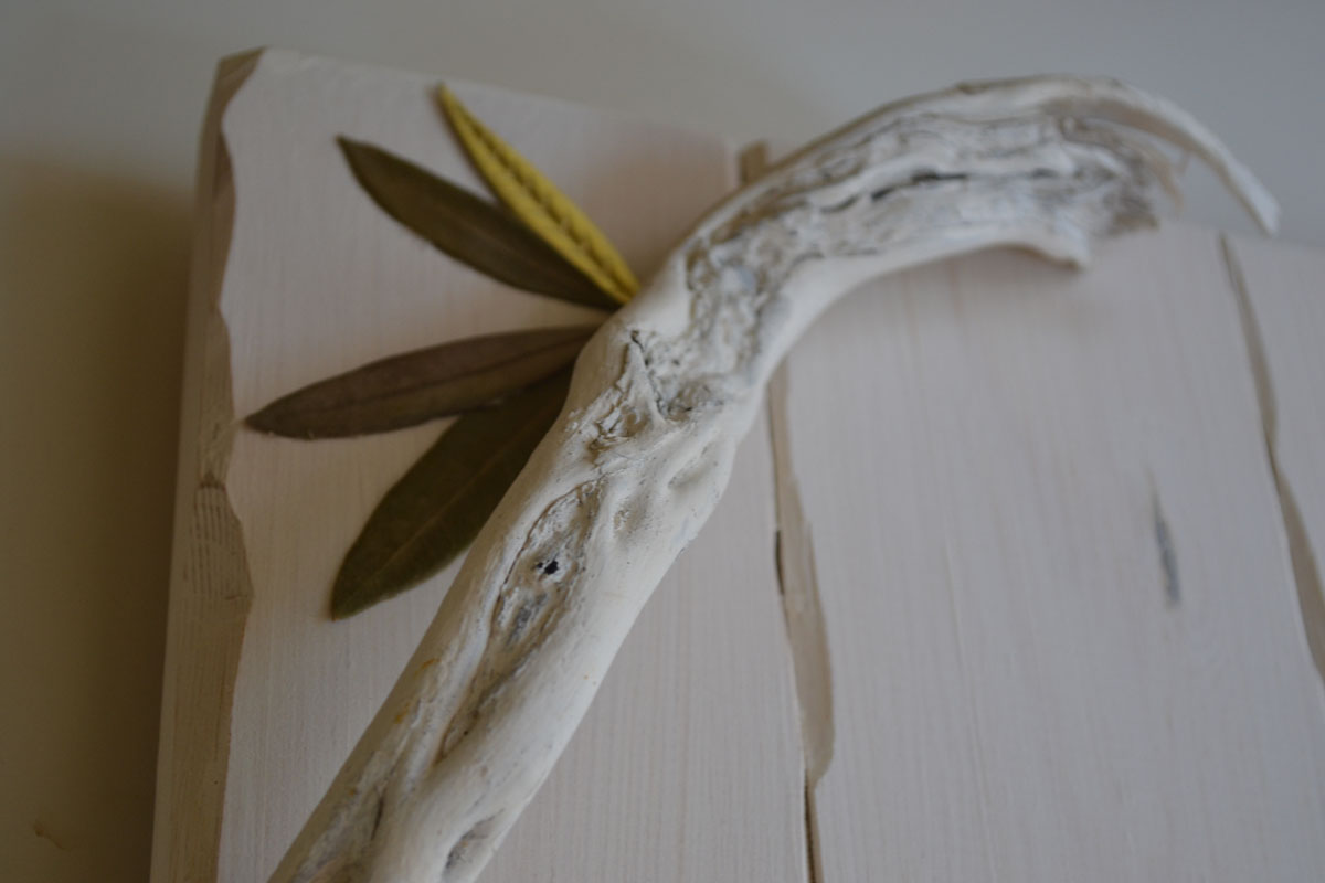 Wooden Handmade Tray Decorated with Driftwood Handles